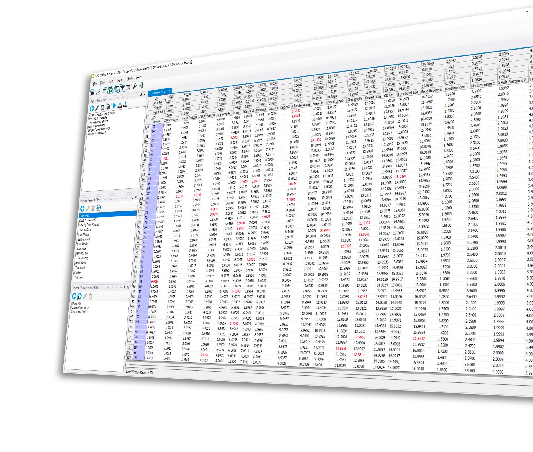 Prolink SPC software shown on screen