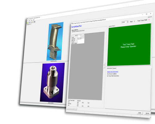 SPC software shown on a screen